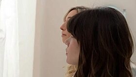 Skinny teen 18+ teases HD before I could tell her she's hot in this 3some group blowjob.