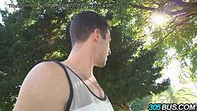 Veronica Rodriguez humiliated on bus with two cocks