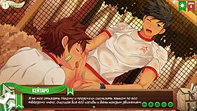 oh wow, natsumi gives a juicy blowjob in game friends camp episode 9 with russian voice