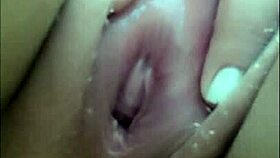 redhead with big tits and tan lines shows off her ass in pov close up