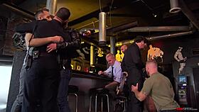 Cops bust into a bar for a wild orgy raid! Part 1 🔥