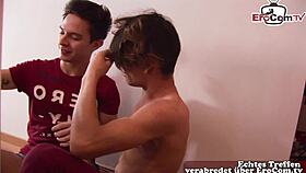 First time gay anal for these skinny teens! 😏