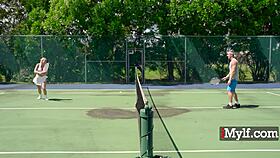 she's the tennis court cougar