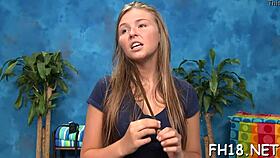 Legal Age Teen With Juicy Butt Gets Nailed During Massage!