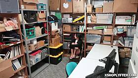 Isabella Nice Handles Officer's Big Cock At Work In Office