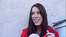 brookeskye heads to the rooftop to rub her pussy to orgasm