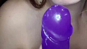 latina femdom queen toys her pussy with dildo, masturbating to squirting fantasy