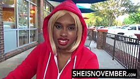 Msnovember experiences tight ebony scene with old man in POV