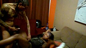 Passionate Fucking in Living Room