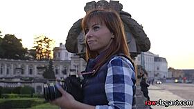 Anally drilled maid bent over on all fours in POV