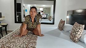 i'm sneaking around with my stepaunt, a mature brunette housewife with a big ass.