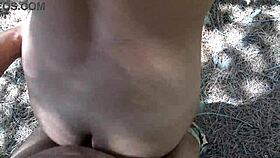 horny stepmom seduces him into outdoor sex and makes him cum fast