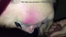Wow! Tattooed chick, suck that stranger’s cock in a video booth right now!