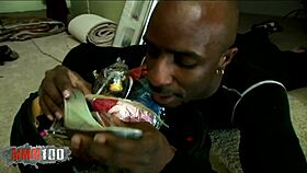 donna red's big tits bounce as she takes a big black cock facial