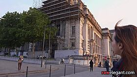 Anally drilled maid bent over on all fours in POV