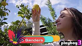 Sexy big ass brunette teen 18+ Hayli Sanders posing naked and exposed beautiful big booty