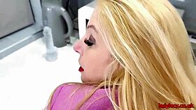 Lucy Gresty fingers herself in kitchen wearing thigh boots