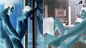 Beautiful Croatian Bodybuilder Licks Ass And Kisses In Lesbian Scene.