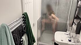 omg, caught a muslim arab girl in hijab masturbating in the shower, unbelievable