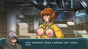 I can't beleive I'm watchin this big titted brunnette in the anime game agian, part 83