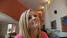 I watch Alexis Texas give a big booty blowjob while speaking Spanish on the sofa