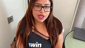 The pervert psychologist fucks her latina client with a big cock in homemade video.