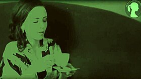 Sylvia delivers sloppy blowjob and handjob