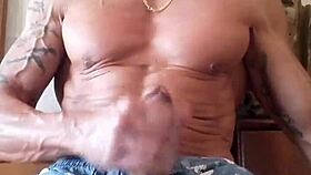 hey, i'm stroking my huge gay cock until i cum all over