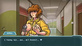 I can't beleive I'm watchin this big titted brunnette in the anime game agian, part 83