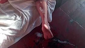 Sissy Spies On Mature Woman Bathing