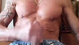 hey, i'm stroking my huge gay cock until i cum all over