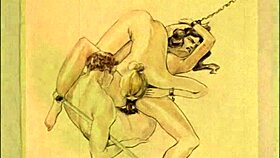 Vintage erotic drawings from retro comics