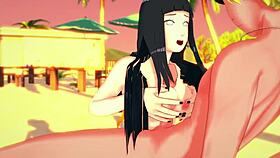 Naruto and Hinata’s passionate cartoon porn scene with a happy ending