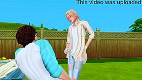 Stepbrother explores huge dick scenarios in anime hentai sims