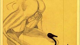 Vintage erotic drawings from retro comics