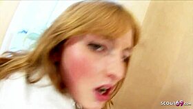 Short Ginger Girl Experiences First Anal Defloration By Massive Cock