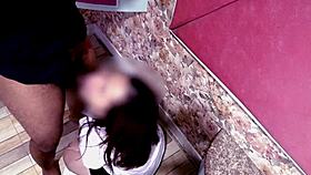 Hard fast fuck with asian cum in mouth