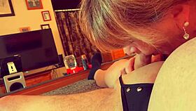 Granny Velma Dinkley Gives Close-Up Blowjob POV