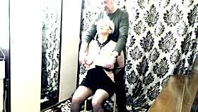 I train my mature bitch without orgasms, she's submissive