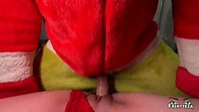 Stepmom cheats with Grinch for huge cum load before Christmas