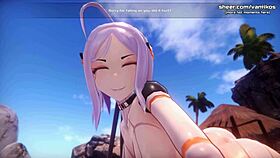 Hot Anime Elf Teen Gets Titjob After Pussy Sit!