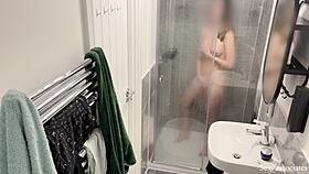 omg, caught a muslim arab girl in hijab masturbating in the shower, unbelievable