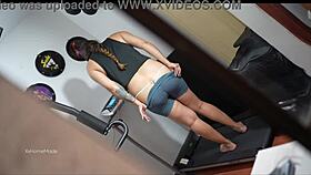 Amazing Things My Young Neighbor Does While Exercising.