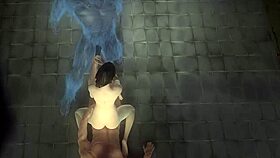 Does this busty 3d cartoon babe enjoy getting double teamed in jail?