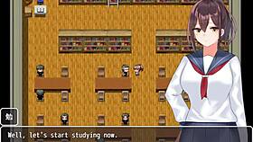 Deixando um garoto do col�gio estudar o corpo feminino na biblioteca - the class president cant get discouraged - parte 5. Fetish hentai tits panties ass public big ass boss classroom masturbation.