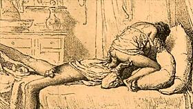 A vintage illustration from an old comic book