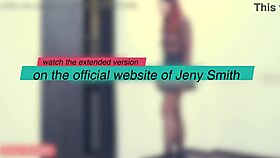 Jeny smith sneaks naked in office.