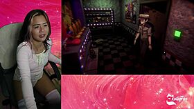 Big Tiddy Bitch Chiku Chasing Me in Fap Nights at Frennis Exotiqfox Fnaf Hentai Game Part 3