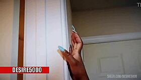 Homemade video of beautiful exotic woman bent over doggystyle