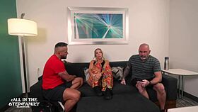 Fucking husband's stepbrother intensely after training session three